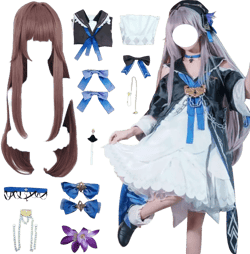 Herta Cosplay Costume Herta Cosplay Dress Uniform Outfit Halloween Full Accessories