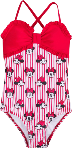 Disney Minnie Mouse Striped Swimsuit for Girls: Clothing, Shoes & Jewelry