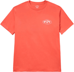 Billabong Men's Exit Arch Short Sleeve Graphic Tee Medium Exit Arch Washed Red