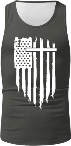 Bluecatlala Mens Tank Topsmens Tank Tops 2024 American Flag Print Tank Tops for Men Workout Muscle T-Shirts Sleeveless Undershirts Crewneck Loose Fit Tee Top 2024 Cool Tops Big And Tall Shirts : Clothing, Shoes & Jewelry