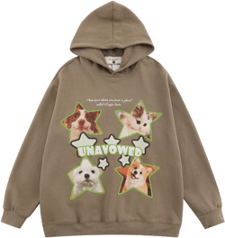 Men Hoodie Printed Hoodie Men's Spring and Autumn Loose Long Sleeve Pullover