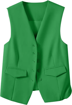 Womens Vests Crop Tank Tops 2025 Button Casual Blaz_er Suit Spring Outfits Waistcoat Jackets Tight Vest for Women X-Large Green