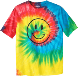 KingSize Men's Big & Tall Tall Tie-Dye Graphic Tee 5X-Large Big Tie Dye Smile