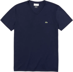Lacoste Men's V neck T-Shirt TH6710 51 Navy