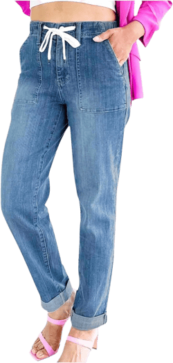 Uillui Womens Trendy High Waisted Boyfriend Jeans Loose Fit Straight Leg Y2K Casual Denim Pants Tummy Control Bootcut Jeans Large Light Blue