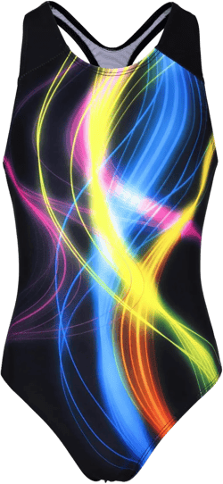 JESKIDS Girls One Piece Swimsuit Athletic Racerback Bathing Suit for Swimming 4-13 Years: Clothing, Shoes & Jewelry