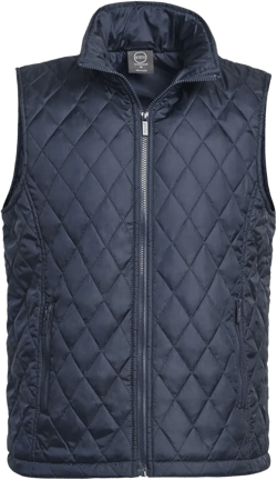 ET TU Men's Diamond Quilted Puffer Vest Large Navy