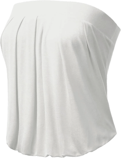 DOUBLJU Natural Pleated Stretchy Tube Tops with Elastic Band Sleeveless Strapless Casual Tank Tops for Women with Plus Size
