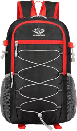 Foldable Lightweight Hiking Backpack Camping Cycling Travel Shopping Fitness Sports Backpack With Man And Women (Black)