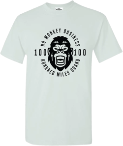100 Miles 'NO MONKEY BUSINESS' Tee