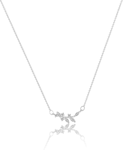 MIDEEO Silver Leaf Necklaces for Women Dainty Necklace Olive Branch Necklace Small Leaf Pendant Necklace Simple Chain Jewelry Gift: Clothing, Shoes & Jewelry