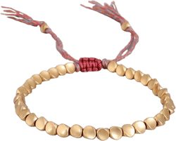 CHICIEVE Handmade Tibetan Copper Bead Bracelet,Lucky Buddhist Bracelet djustable Size with Tassels for Women Men Friendship Gifts