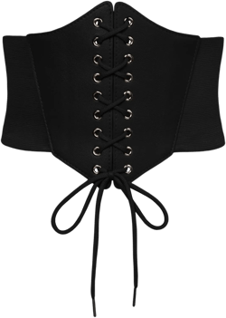 Scarlet Darkness Women Wide Belt Elastic Waist Belt Corset Belts for Dress Black Small