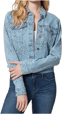Jessica Simpson Women's Peony Relaxed Denim Jacket X-Small Among the Wildflowers