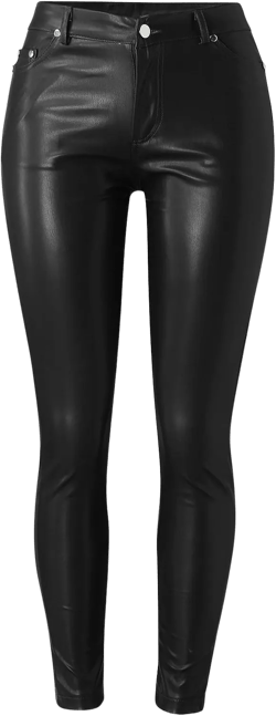 High Waisted Leggings for Women High Waisted Pleather Pants Stretch Faux Leather Tights with Pockets Black : Clothing, Shoes & Jewelry