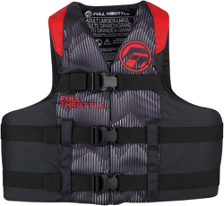 Full Throttle Adult Nylon Life Jacket - 4XL/7XL - Red/Black [112200-100-110-22]