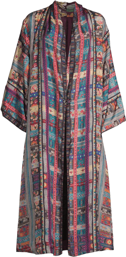 Lexi Heart Silk Kimono - Multi