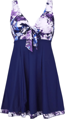 MiYang Women's One Piece High Waist Printing Swim Dress Padded Swimwear : Clothing, Shoes & Jewelry