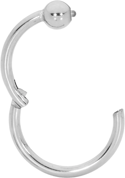 1 Piece 20G 18G 16G 14G Titanium 6mm -12mm Ball Closure BCR Hinged Hoop Segment Ring Sleeper Earring Body Piercing