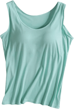 Generic Womens Tank Tops with Built in Bras Oversized Yoga Tops Casual Padded Tunic Cotton Tshirts Loose Fit Undershirts 4X-Large A4-green