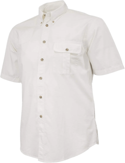Beretta Men's Hunting Lightweight Cotton Tm Short Sleeve Shooting Shirt Large White