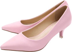 SAILING LU Pumps Shoes for Women Low Heels Wedding Dressy Sexy Kitten Heels Closed Pointed Toe Pumps Shoes 9.5 732-pu-pink