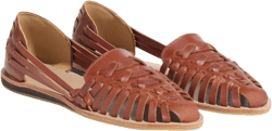 Nisolo Women's Huarache Sandals, Slip-On Comfort, Designed for Casual Everyday Wear, Handwoven & Waterproof Leather, No-Slip Sole 10 Brandy