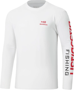 BASSDASH Men’s UPF 50+ Sun Protection Long Sleeve Shirts Quick Dry Performance SPF UV Shirt for Outdoors Fishing Hiking FS31M