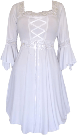 Dare to Wear Renaissance Corset Dress: Timeless Victorian Gothic Witchy Women's Gown for Everyday Halloween Cosplay Festivals: Blouses: Clothing, Shoes & Jewelry