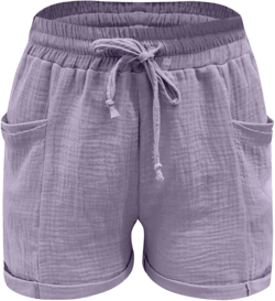 LCMTWX Womens Shorts Sports High-Waist Women's Casual Shorts Loose Pants Casual Fashion Pants Womens Shorts Denim Shorts Purple #3 XX-Large