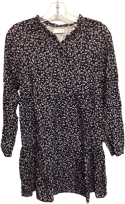 Zara Size 14 Black Cotton Blend Big Girls Dress Casual
