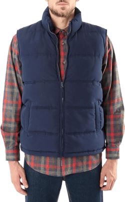 Smith's Workwear Big Men's Camo Printed Double-Insulated Puffer Vest 4X Navy
