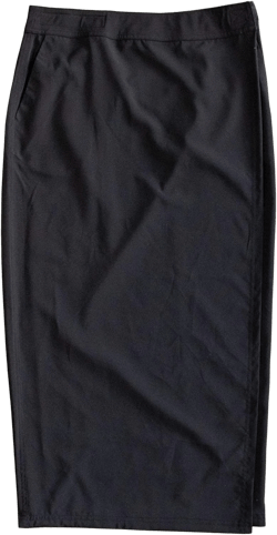 RipSkirt Hawaii Length 4 - Wrap Skirt for Women - Quick Dry Swim Cover-Up for Beach, Travel with Pocket Black 20-22