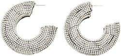 Rhinestone Hoop Earrings