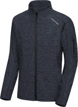 Men's Running Sport Track Jacket Full Zip Workout Athletic Fitness Jackets for Training A1. Black Heather XX-Large