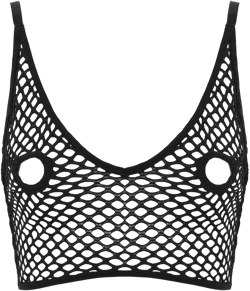 JanJean Womens Fishnet See Through Open Nipples Hole Lingerie Bralette Longline Bras Bikini Top: Clothing, Shoes & Jewelry