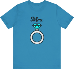 Mrs. Wedding Band–Women's Jersey Short Sleeve Tee–EXPRESS DELIVERY*