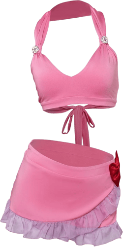 Verycos Women Swimsuit Bikini Dress Costume Swimwear Cosplay Pants Headband Beach Scarf Skirt : Clothing, Shoes & Jewelry