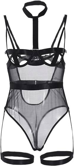 HHX Garter Lingerie for Women,Sexy Lace Lingerie Set Teddy Lingerie Lace Bodysuit Cqx0464-black X-Large
