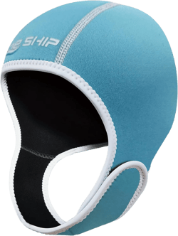 Skyone Neoprene Dive Hood Wetsuit Hood for Men Women, Scuba Diving Hoods 2MM with Adjustable Chin Straps, Neoprene Swim Cap Surfing Head Cover Stretchable for Boating Kayaking Water Sports Blue