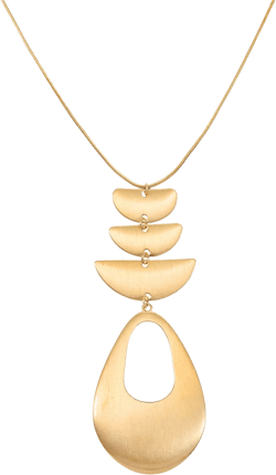 Time and Tru Womens 34" Long Adjustable Gold Pendant Necklace