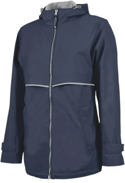 Charles River Apparel Women's New Englander Wind & Waterproof Rain Jacket X-Small True Navy Reflective