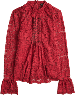Lace Mockneck Top For Women