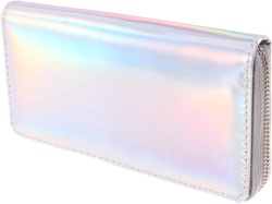 TENDYCOCO Wallet Holographic Zipper Long Wallet Credit Card Holder Clutch Bag for Women