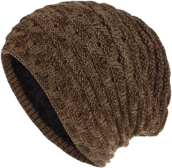 Winter Beanie Hat for Women Stylish Fashion Cashmere Warm Chunky Cable Knit Hats Baggy Winter Cold Weather Caps Coffee at Amazon Women’s Clothing store
