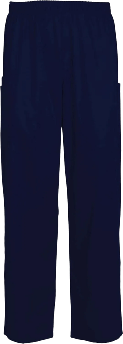 Men's Scrub Pants Full Elastic Waist Cargo Scrub Pant X-Small Dark Blue