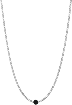 Volcan Type Chain Necklace, Sterling Silver