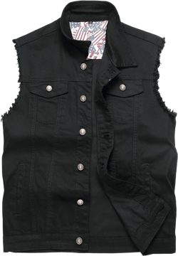 Men's Denim Vest,Sleeveless Jacket Slim Fit Vintage Casual Ripped Summer Jean Vest for Men Large 918 Black