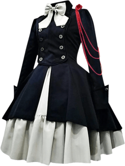 Womens Lolita Gothic Dress with Vintage Bow Ruffle Steampunk Dresses Long Sleeve Short Renaissance Dress Cosplay Black 3X-Large