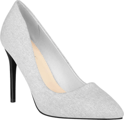 ILLUDE Women's High Heel Pumps Stiletto Heels Pointed Toe Pumps Shoes - Nancy 9 White Distressed Denim